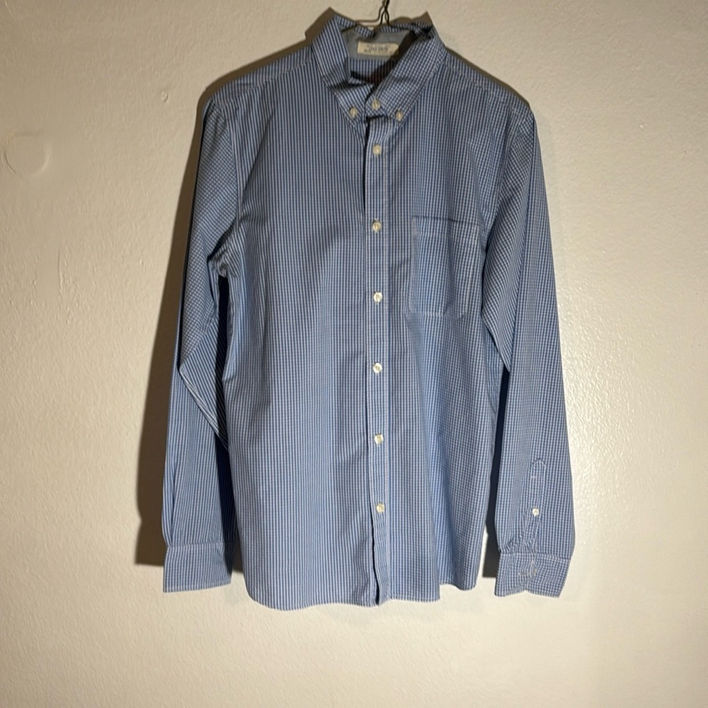 H&M Blue Striped Button Up Shirt
